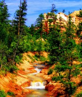 desert,waterfall,utah,usa,zion