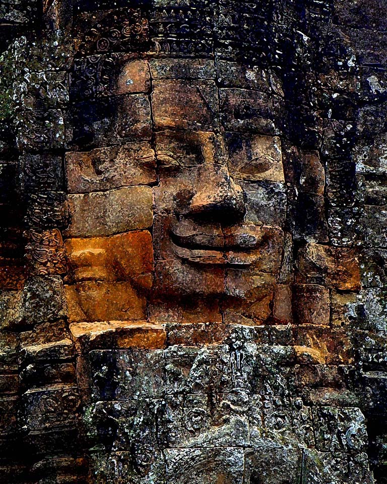 khmer angkor thom cambodia buddha