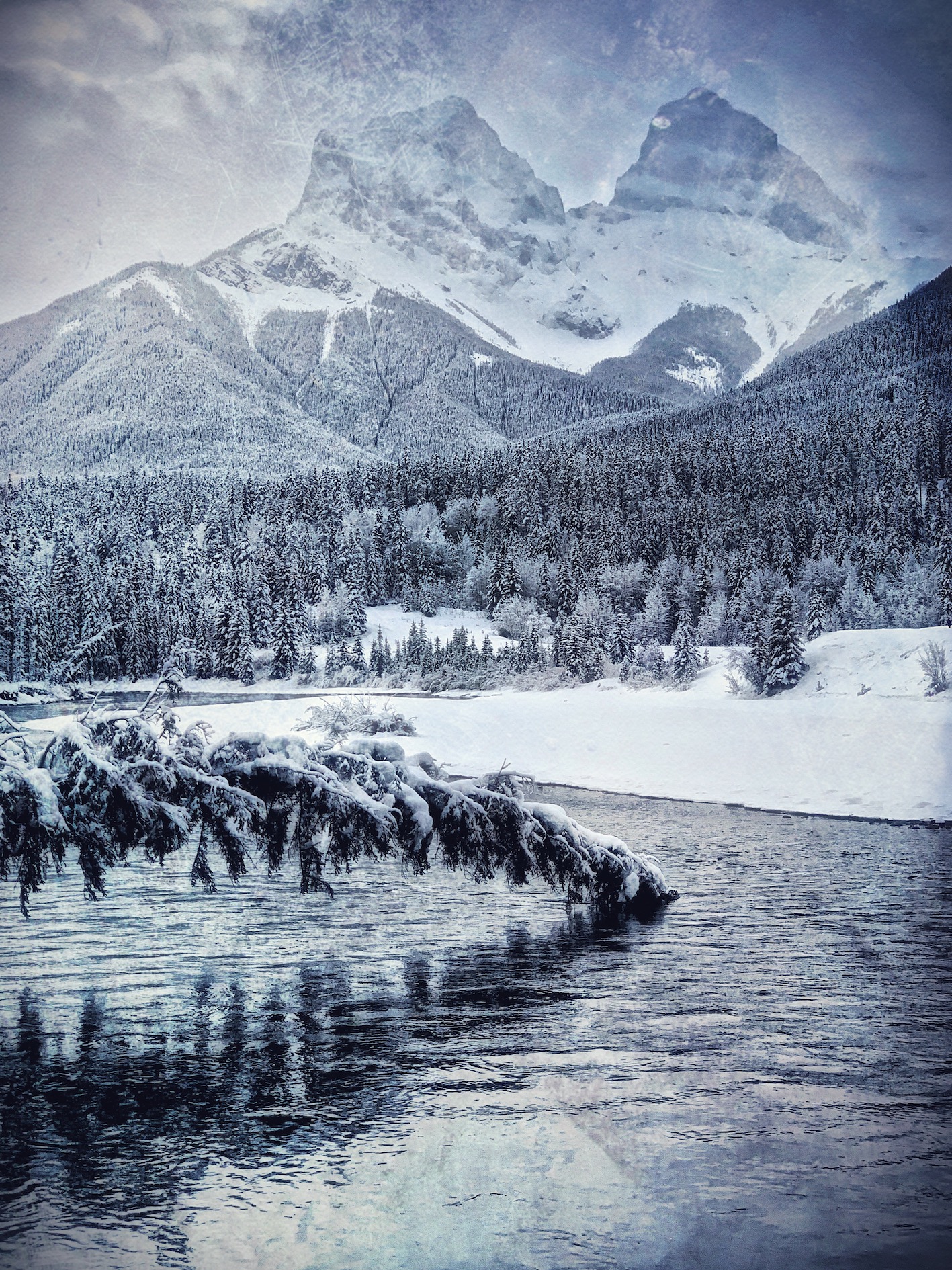 Bow River in Winter